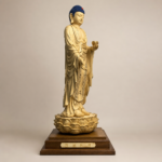阿弥陀佛桧木立像｜高38厘米 - 图片 2