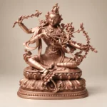 作明佛母红度母像｜红铜莲花座・高12厘米