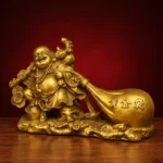 笑佛铜像｜手捧金元宝・高13厘米 - 图片 3