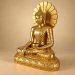 释迦牟尼佛金色树脂佛像｜高15.5厘米 - 图片 2