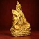 Taishang Laojun (太上老君) Brass Statue – Wisdom, Protection & Taoist Blessings · 19 cm - Image 4