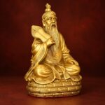 Taishang Laojun (太上老君) Brass Statue – Wisdom, Protection & Taoist Blessings · 19 cm - Image 3