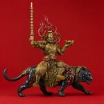 Zhao Gongming (赵公明财神) Black Tiger Statue – Wealth & Protection · 35 cm - Image 3
