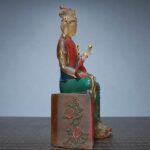 Tibetan-Style Buddha (藏式佛像) Painted Statue – Peace & Compassion · 16.5 cm - Image 2