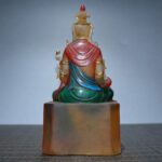 Tibetan-Style Buddha (藏式佛像) Painted Statue – Peace & Compassion · 16.5 cm - Image 4
