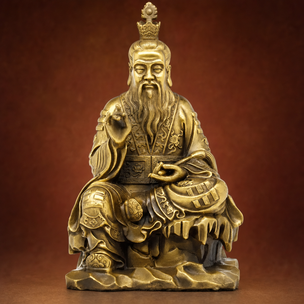 NEXT195_studio_front Taishang Laojun (太上老君) Seated Statue – Wisdom & Peace · 19.5 cm - Image 1