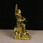 Zhenwu Emperor (真武大帝) Old Brass Statue – Protection, Courage & Guardian Power · 24.5 cm - Image 2