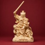 王灵官木雕神像｜三眼护法・高18.5厘米