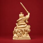 王灵官木雕神像｜三眼护法・高18.5厘米 - 图片 3